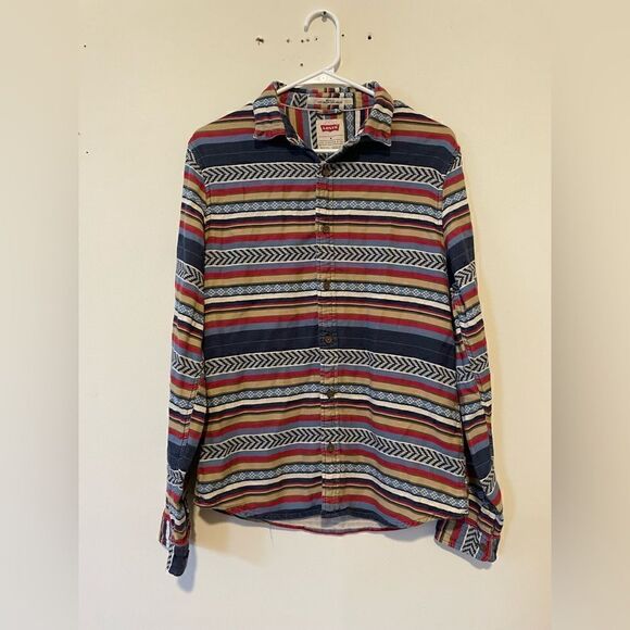 Levi’s Colorful Long Sleeve Shirt Men’s - Picture 2 of 13